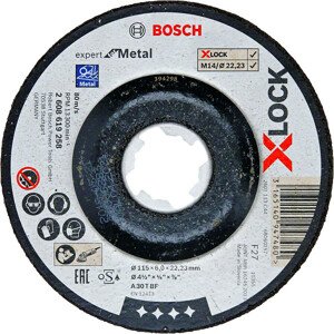 BOSCH Expert for Metal brusný kotouč X-LOCK 115mm (6 mm)