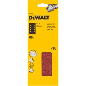 DeWALT DT8591 brusný papír 93 x 230 mm, děrovaný (10 ks) P80