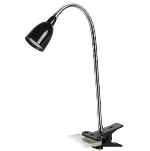 SOLIGHT WO33-BK LED stolní lampička, 2.5W, 3000K, clip, černá barva
